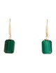 Earrings 18K Malachite Drop Earrings