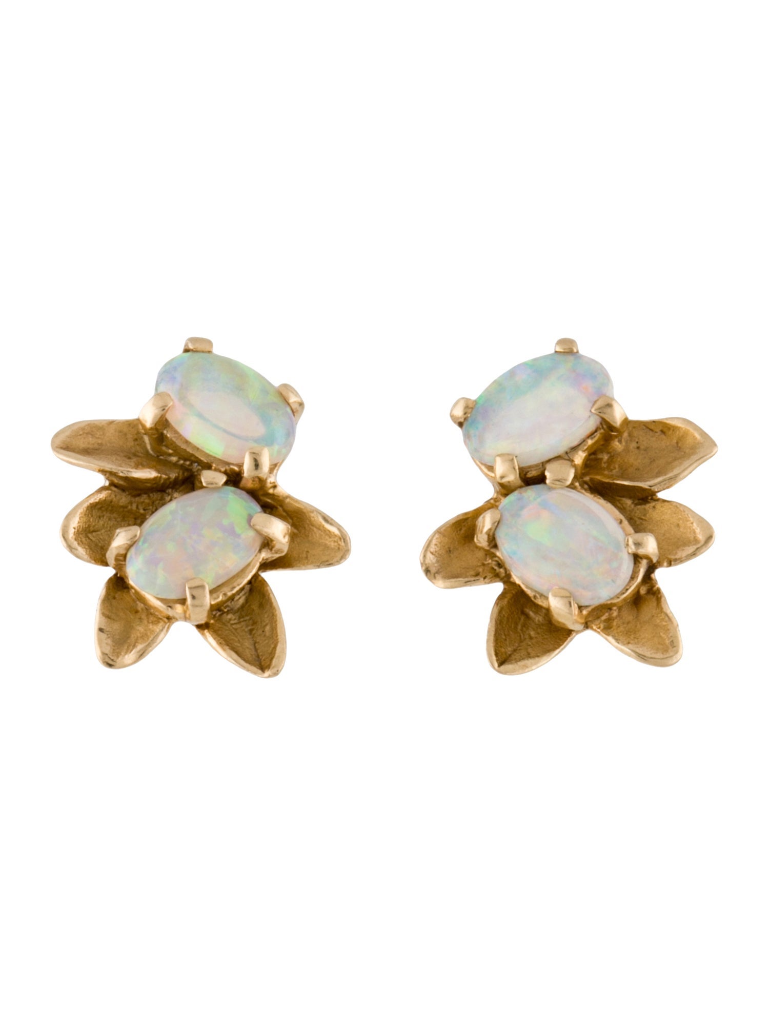 Earrings 14K Opal Stud