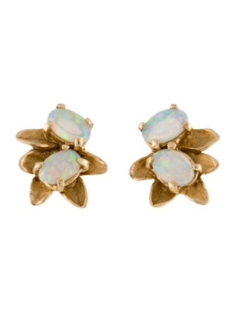 Earrings 14K Opal Stud Earrings
