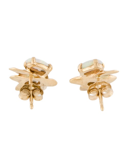 Earrings 14K Opal Stud Earrings