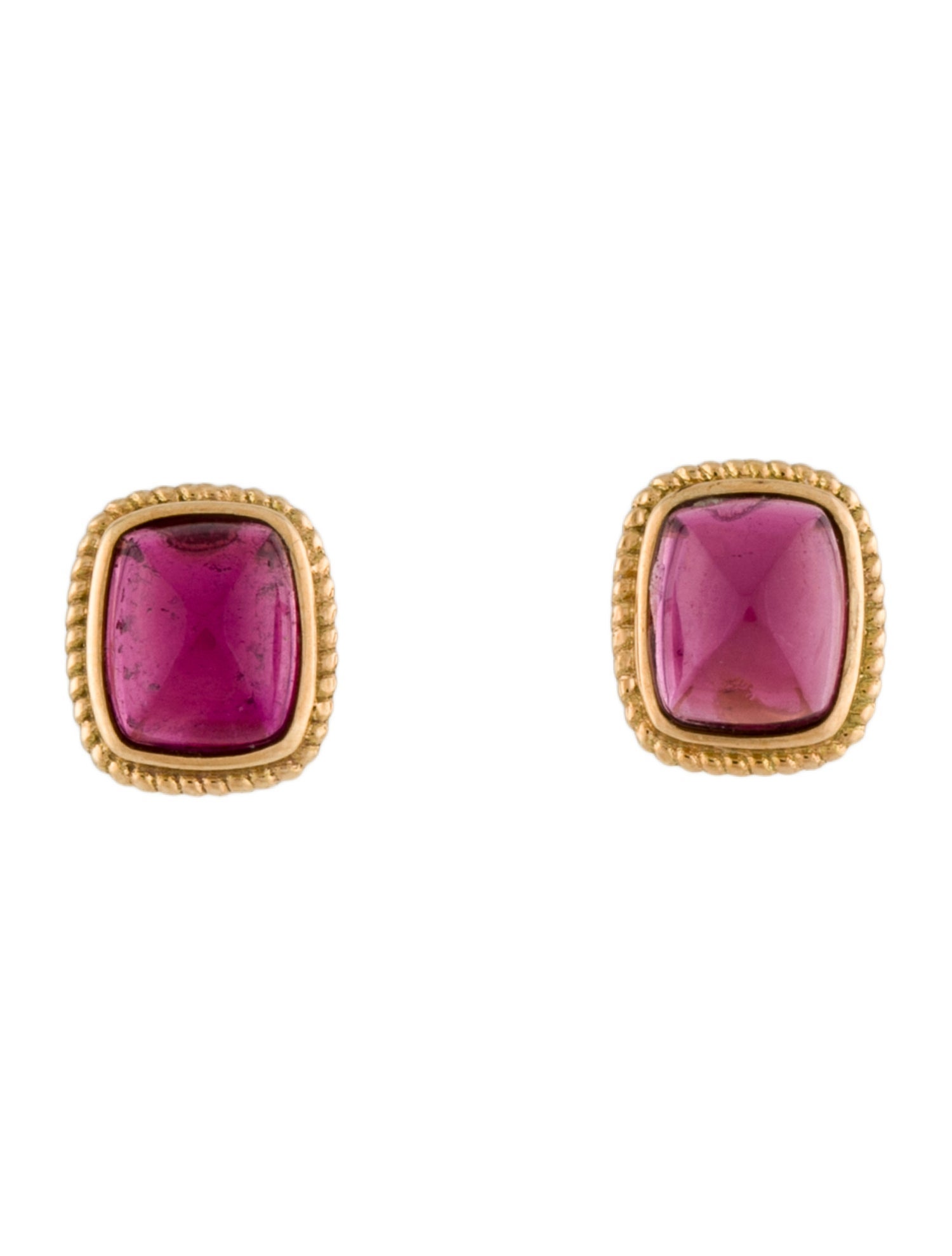 Earrings 18K Tourmaline Stud
