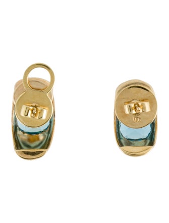 Earrings 18K Topaz & Peridot Stud Earrings