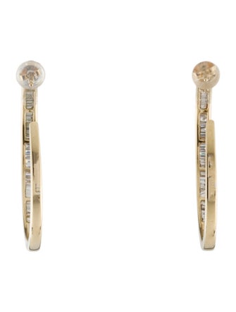 Earrings 14K 2.48ctw Diamond Hoop Earrings