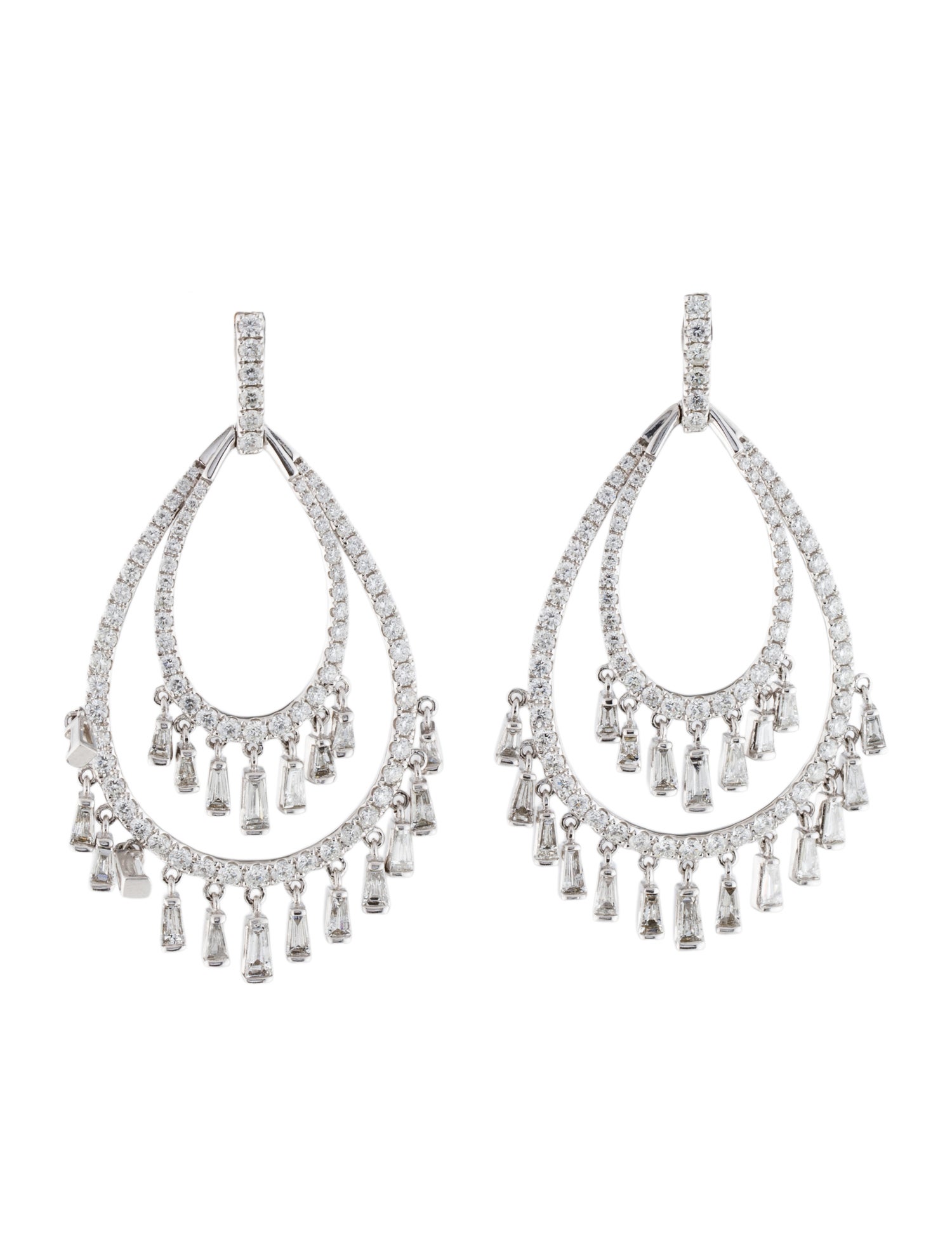 Earrings 14K 3.50ctw Diamond Drop