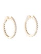 Earrings 14K Diamond Inside-Out Hoop Earrings