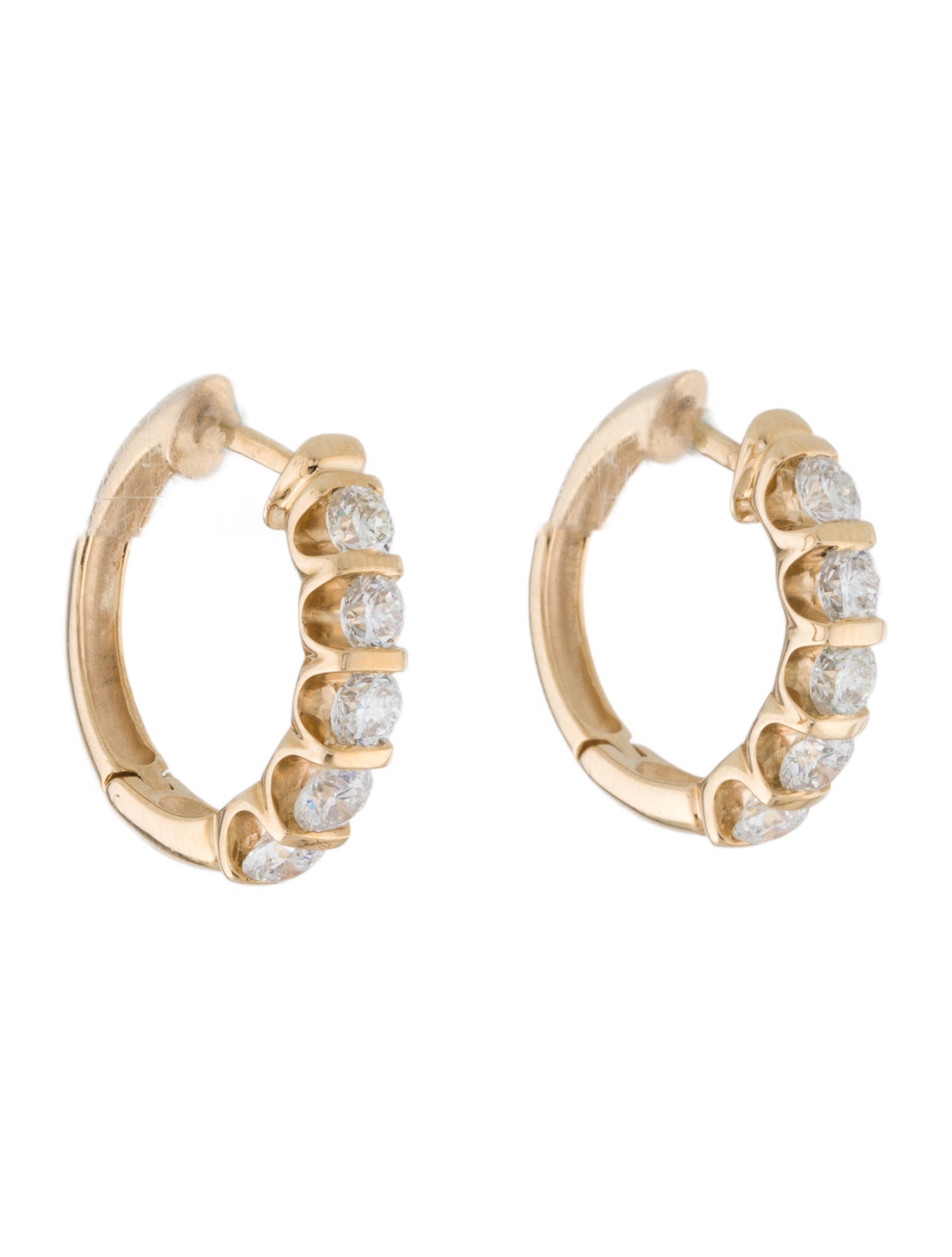 Earrings 14K 2.00ctw Diamond Hoop