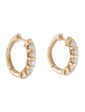 Earrings 14K 2.00ctw Diamond Hoop Earrings