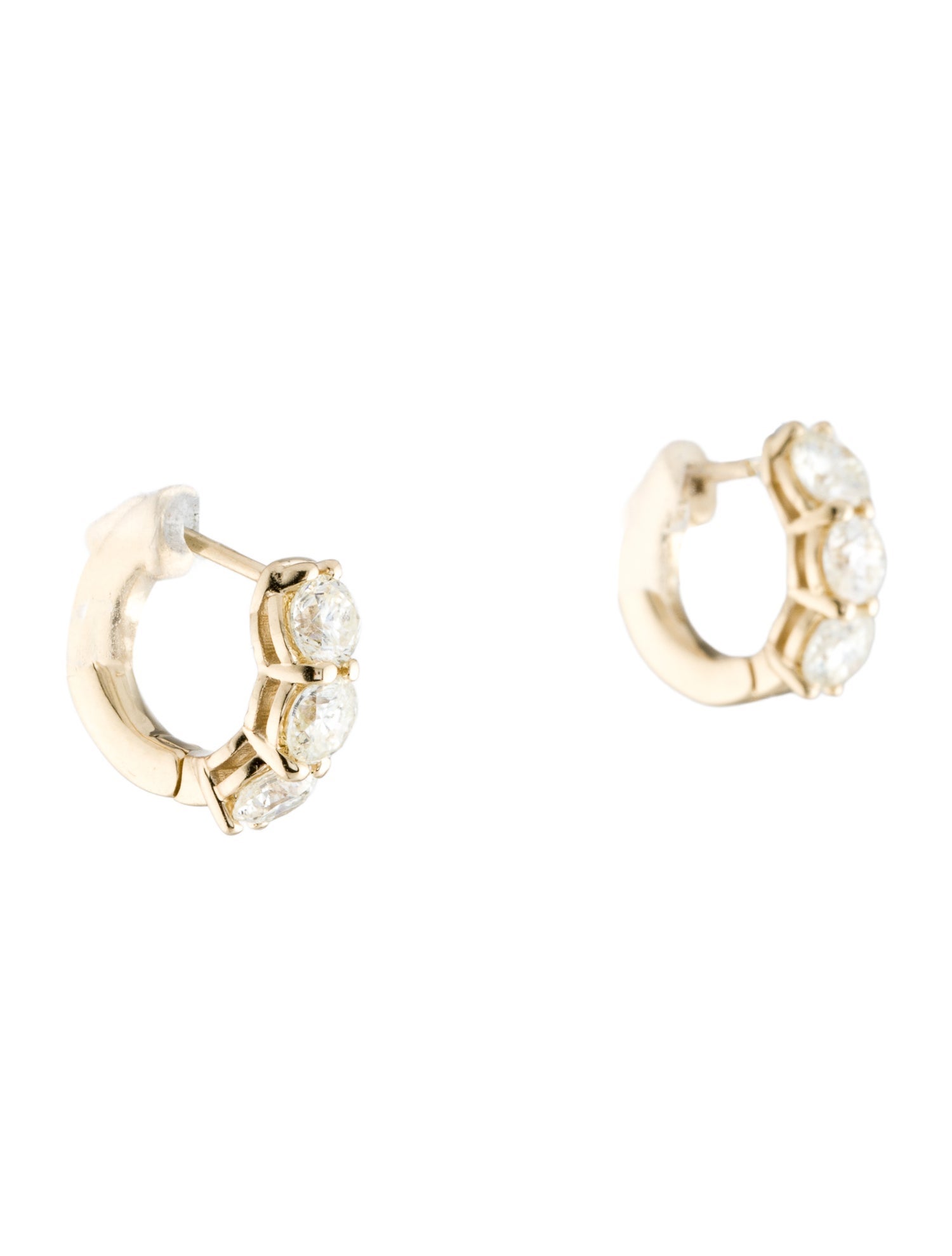 Earrings 14K 1.85ctw Diamond Huggie