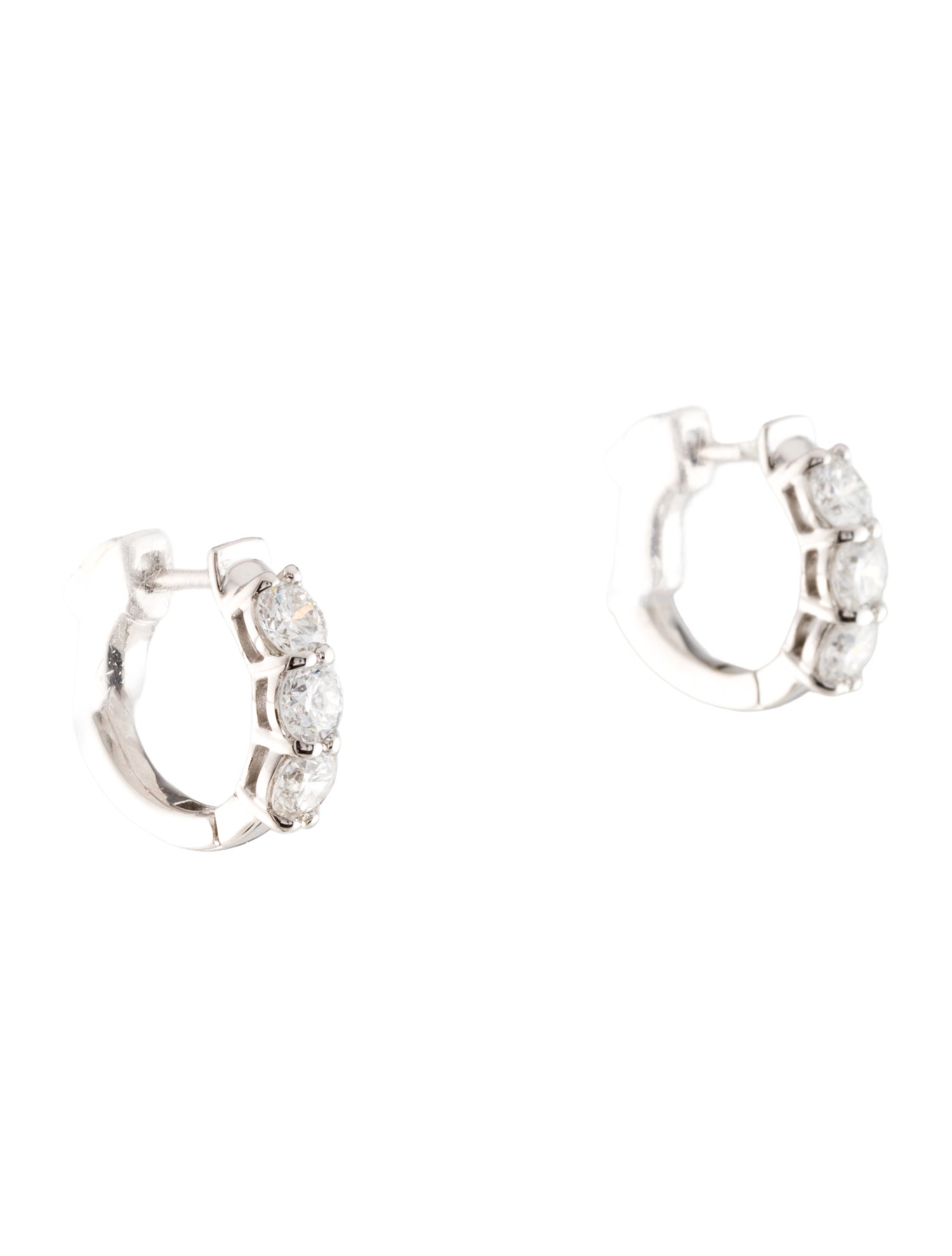 Earrings 14K 1.00ctw Diamond Huggie Earrings