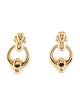 Earrings 18K Door Knocker Drop Earrings