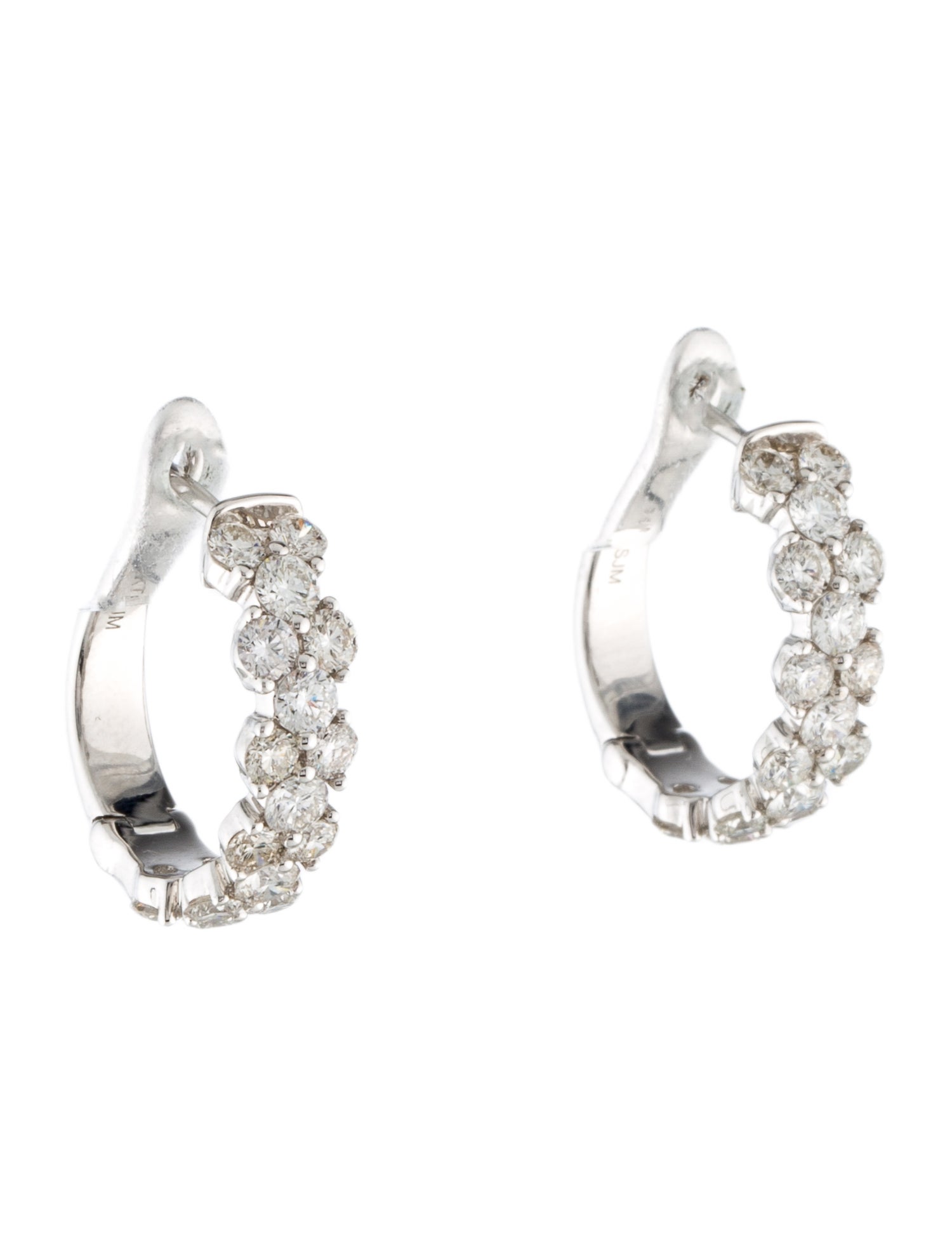 Earrings 14K 2.0ctw Diamond Hoop