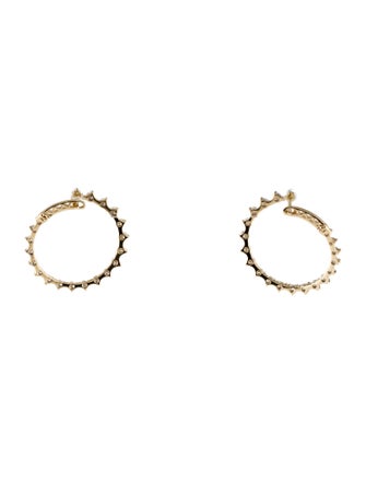Earrings 14K 1.50ctw Diamond Hoop Earrings