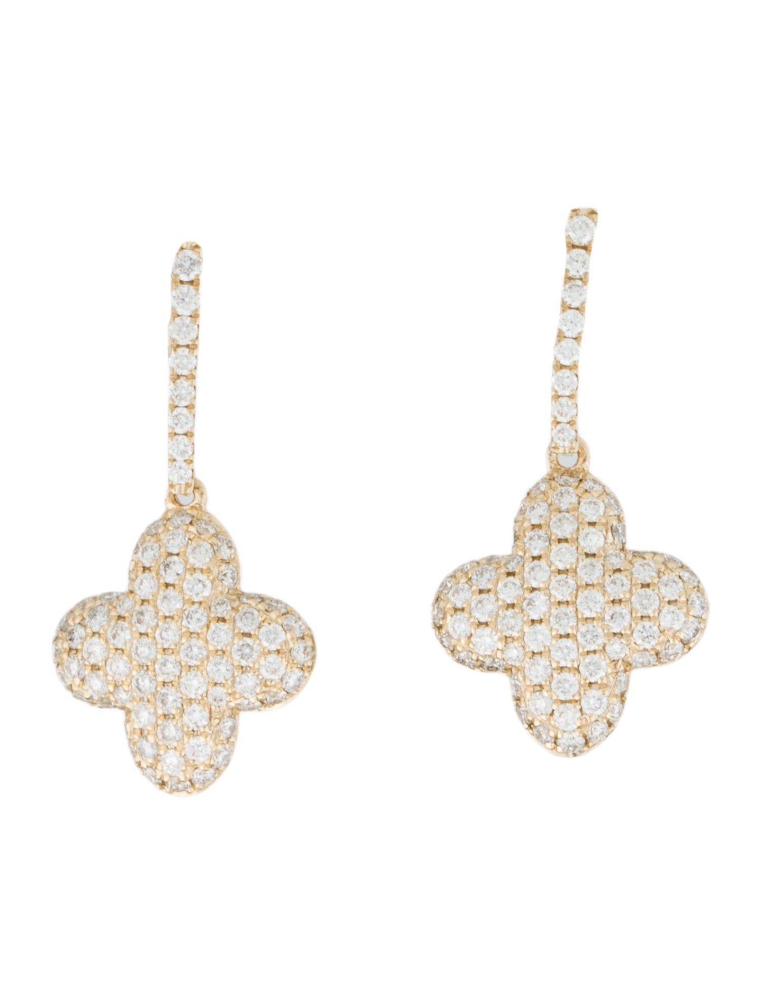 Earrings 14K Diamond Pavé Drop Earrings