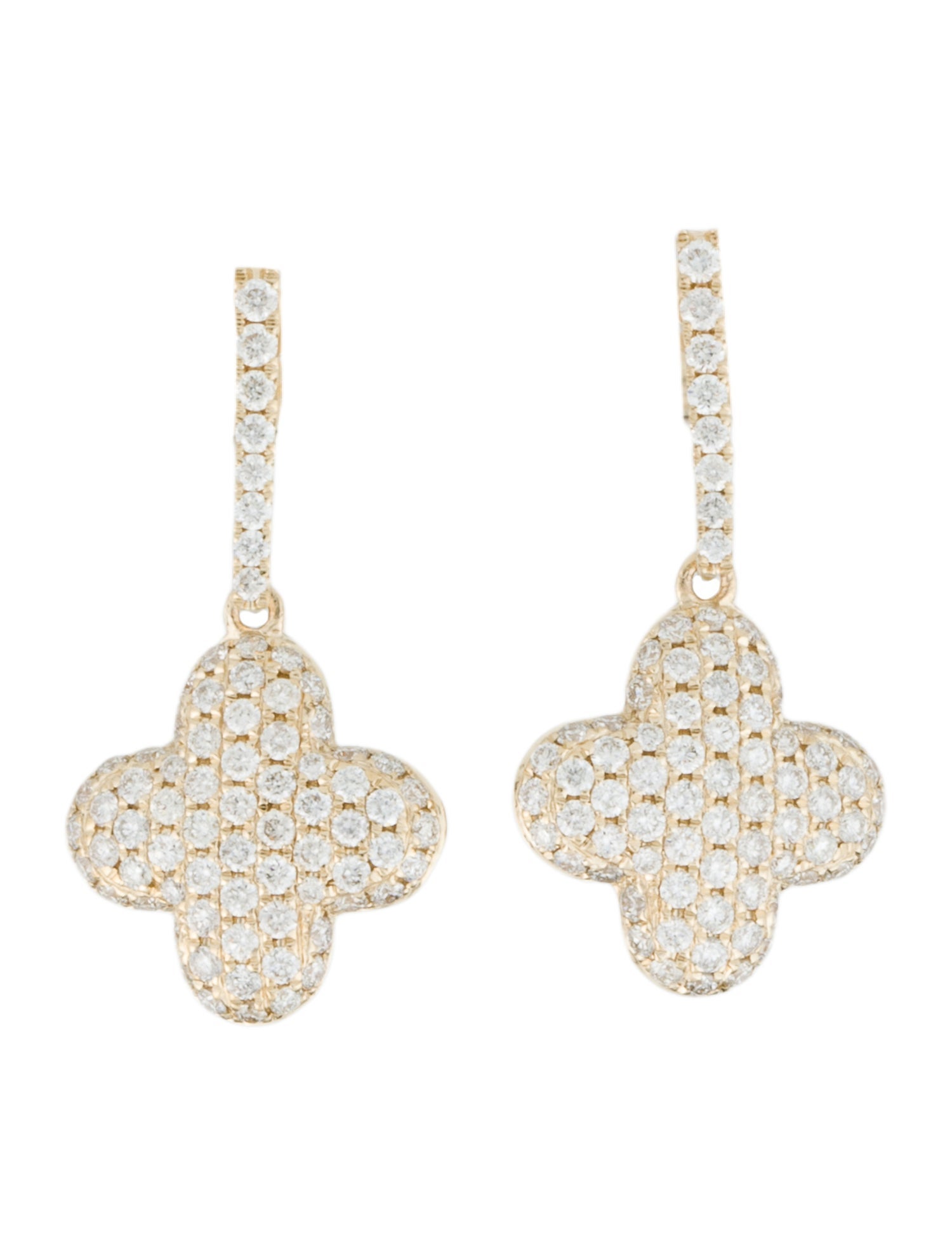 Earrings 14K Diamond Pavé Drop Earrings