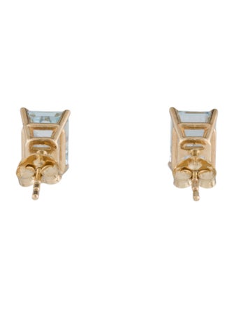 Earrings 14K 1.78ctw Aquamarine Stud Earrings