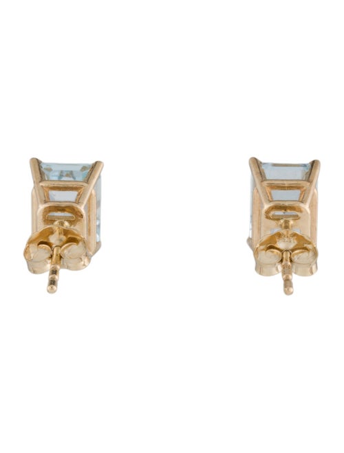 Earrings 14K 1.78ctw Aquamarine Stud Earrings