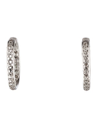 Earrings 14K 4.25ctw Diamond Hoop Earrings