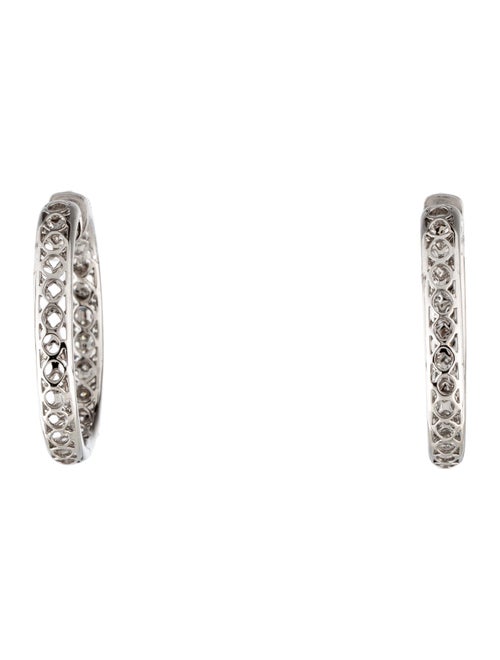 Earrings 14K 4.25ctw Diamond Hoop Earrings