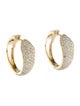 Earrings 14K 1.65ctw Diamond Hoop Earrings