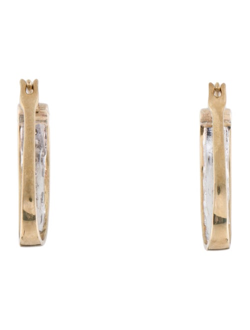 Earrings 10K Diamond Hoop Earrings