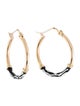 Earrings 14K Enamel Hoop Earrings