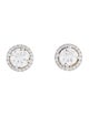 Earrings 14K 2.37ctw Lab-Grown Diamond Halo Stud Earrings