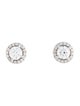 Earrings 14K 1.28ctw Lab-Grown Diamond Halo Stud Earrings