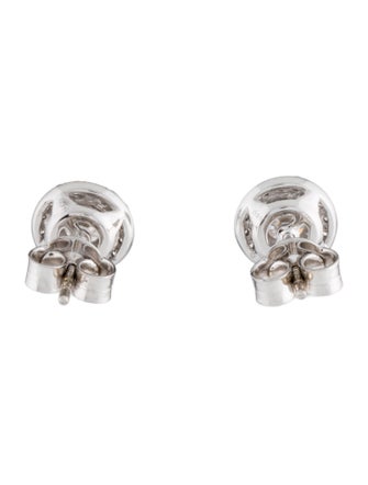 Earrings 14K 1.28ctw Lab-Grown Diamond Halo Stud Earrings