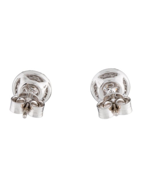 Earrings 14K 1.28ctw Lab-Grown Diamond Halo Stud Earrings