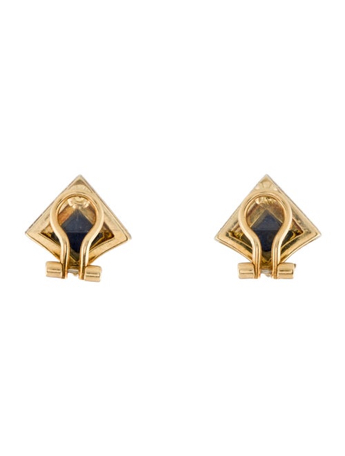 Earrings 18K Lapis Lazuli & Diamond Clip-On Earrings
