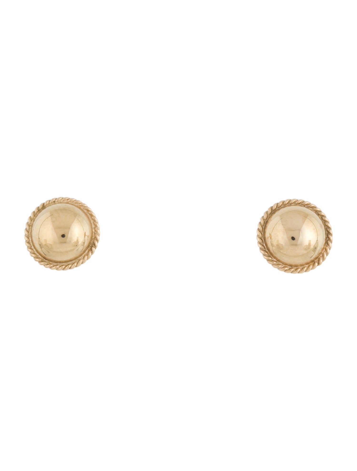 Earrings 14K Dome Stud