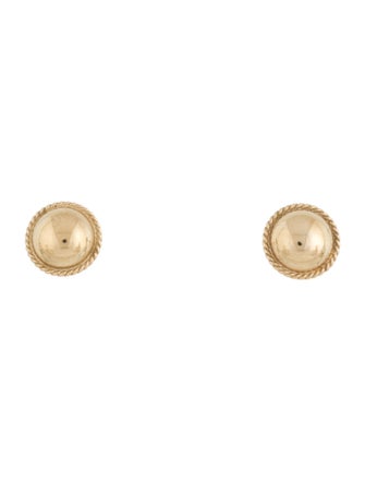Earrings 14K Dome Stud Earrings
