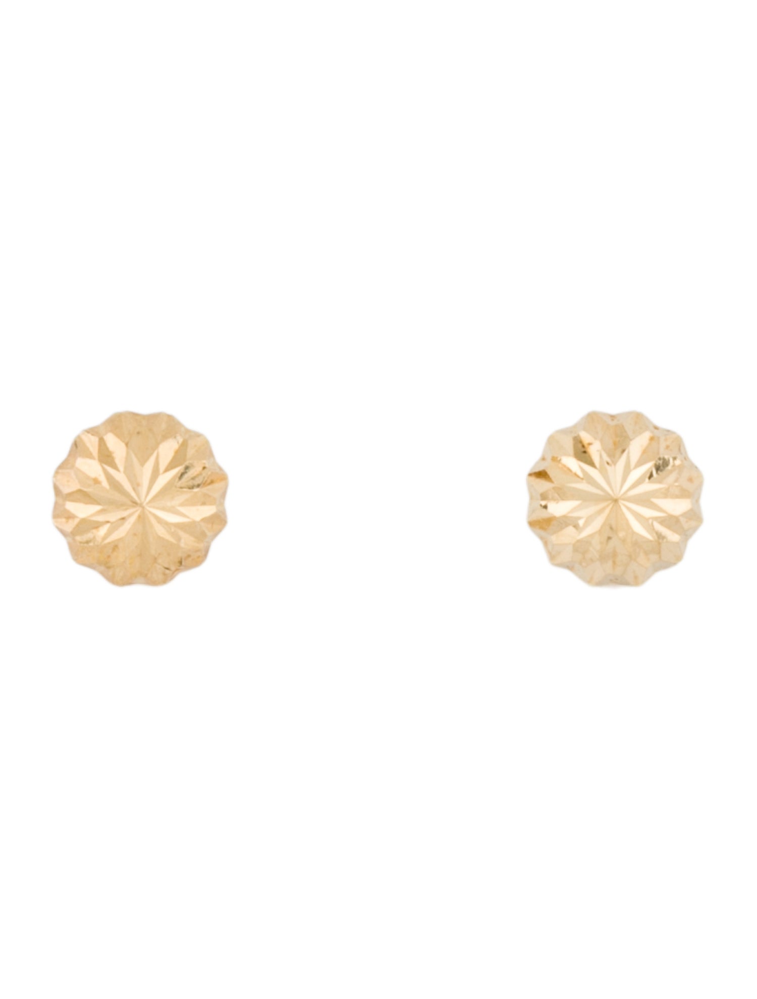 Earrings 14K Fancy Dome Stud