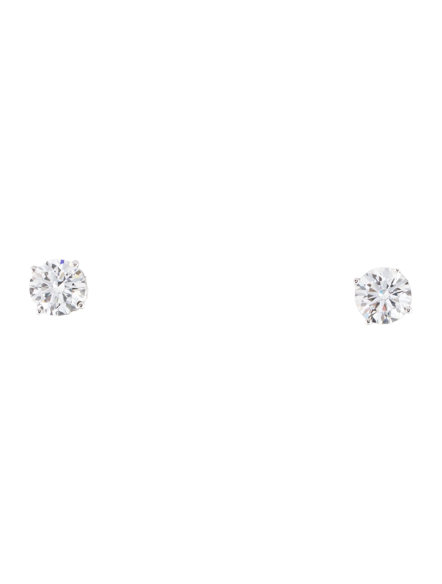 Earrings 14K 3.04ctw Lab-Grown Diamond Solitaire Stud Earrings