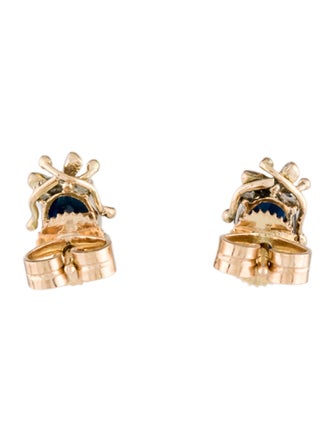 Earrings 14K 1.50ctw Sapphire Stud Earrings