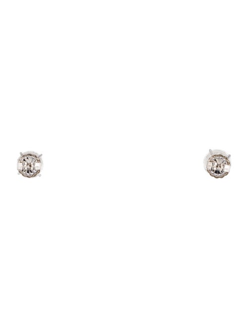 Earrings 14K 4.01ctw Lab-Grown Diamond Solitaire Stud Earrings