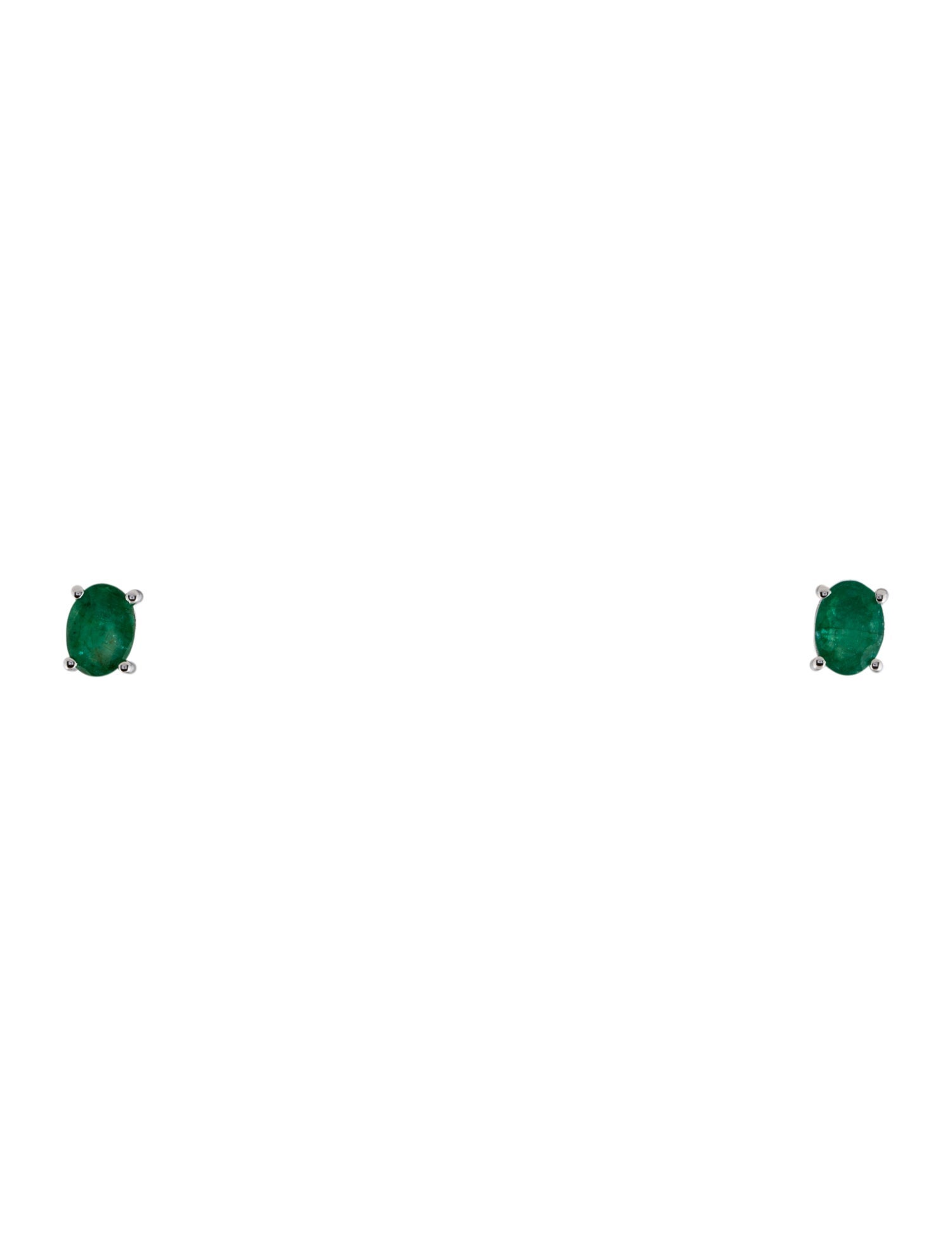 Earrings 14K 1.20ctw Emerald Stud