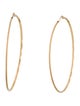 Earrings 14K Faceted Hoop Earrings