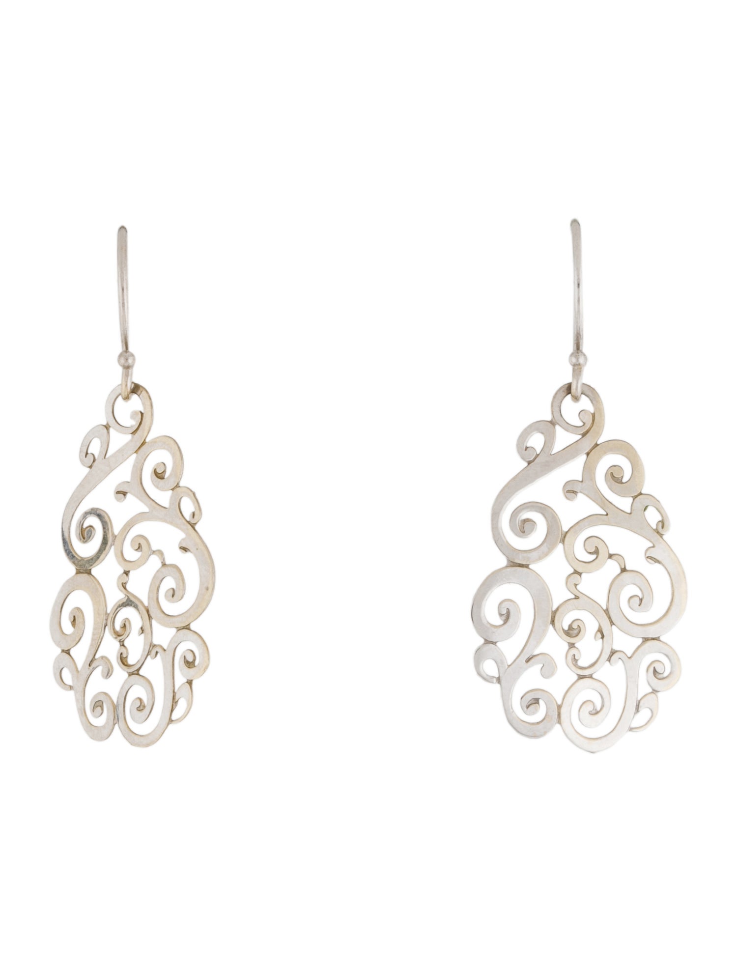 Earrings 14K Flowing intricate Drop