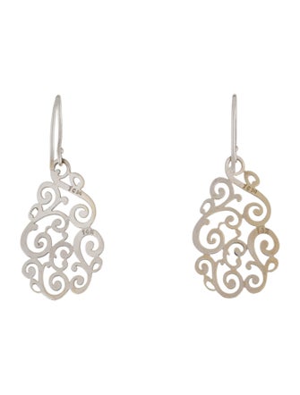 Earrings 14K Flowing intricate Drop Earrings