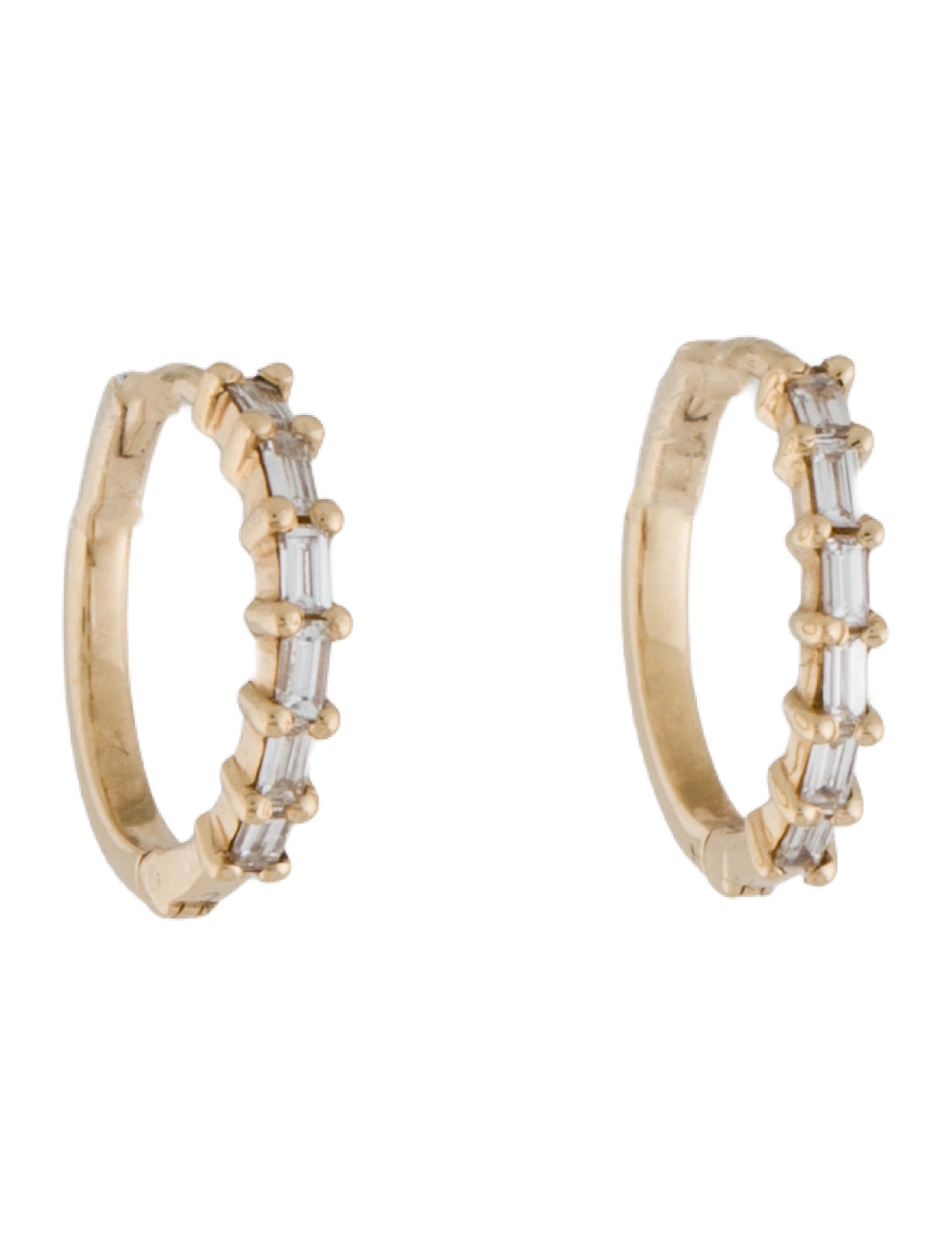 Earrings 14K Diamond Huggie