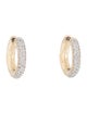 Earrings 14K Diamond Hoop Earrings