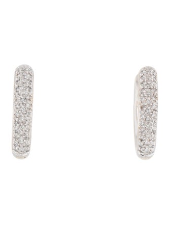 Earrings 14K Diamond Hoop Earrings