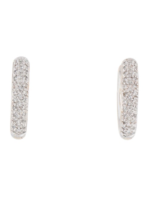 Earrings 14K Diamond Hoop Earrings
