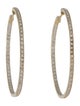 Earrings 14K Diamond Inside-Out Hoop Earrings