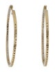 Earrings 14K Diamond Inside-Out Hoop Earrings