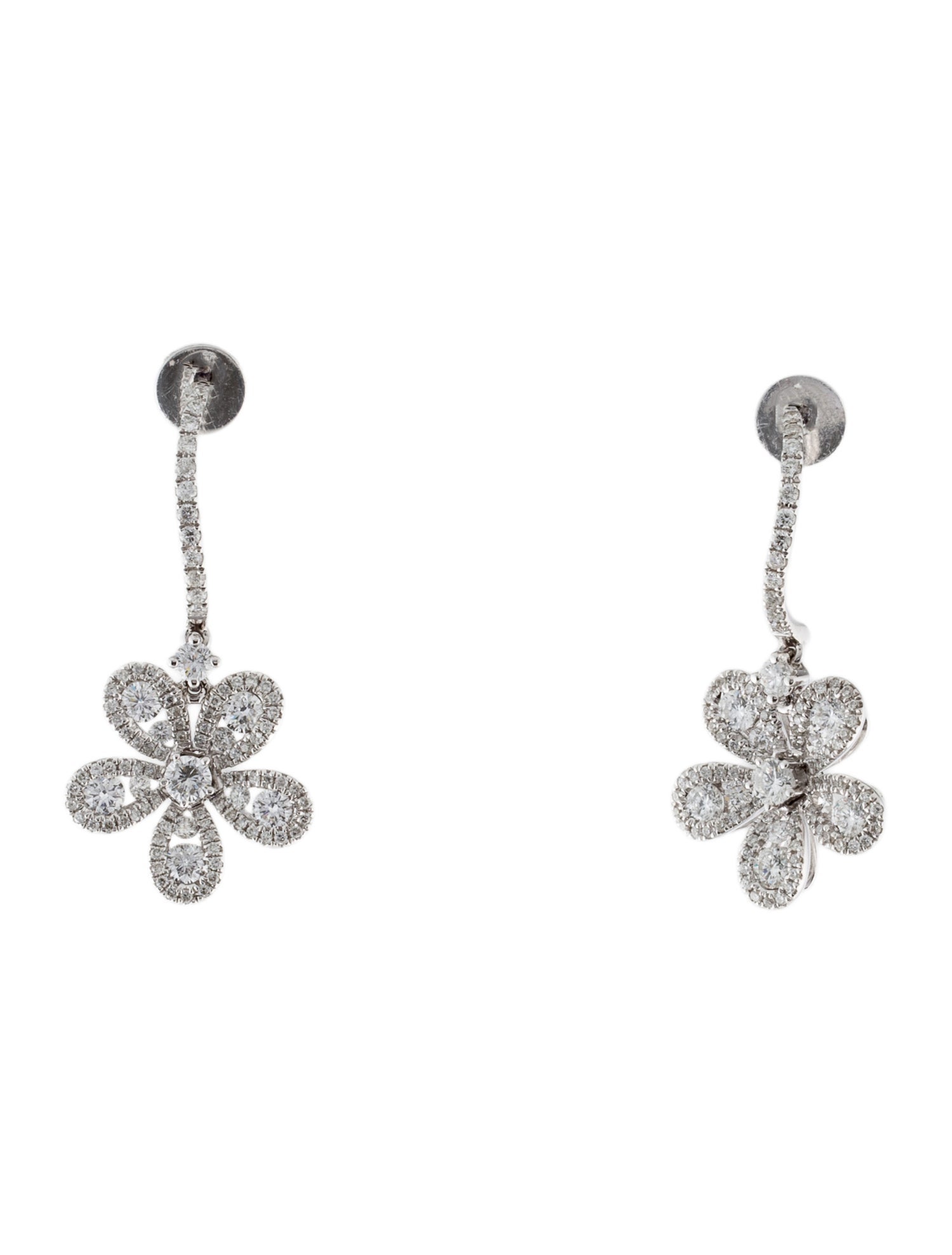 Earrings 14K 1.36ctw Diamond Drop