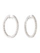 Earrings 14K 1.10ctw Diamond Inside Out Hoop Earrings