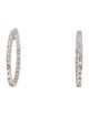Earrings 14K 1.10ctw Diamond Inside Out Hoop Earrings