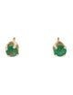 Earrings 14K Emerald Stud Earrings